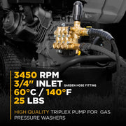 Comet ZWD4040G Triplex Pump – 4.2 GPM, 4,400 PSI, 1" Shaft BE Power Equipment