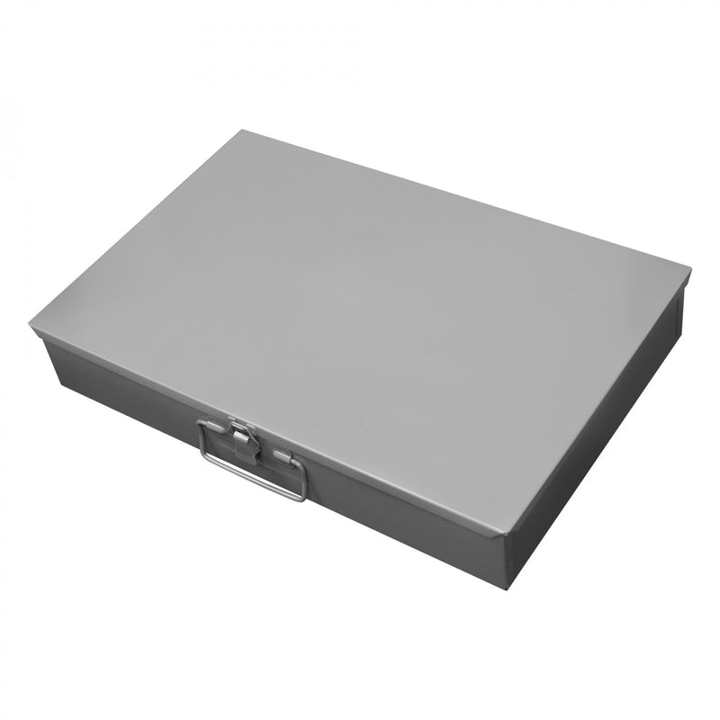 Durham Large, Steel, Compartment Box, 6 Compartments, Vertical, Gray (Pack of 4)