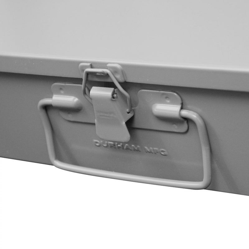 Durham Large, Steel, Compartment Box, 32 Compartments, Gray (Pack of 4)