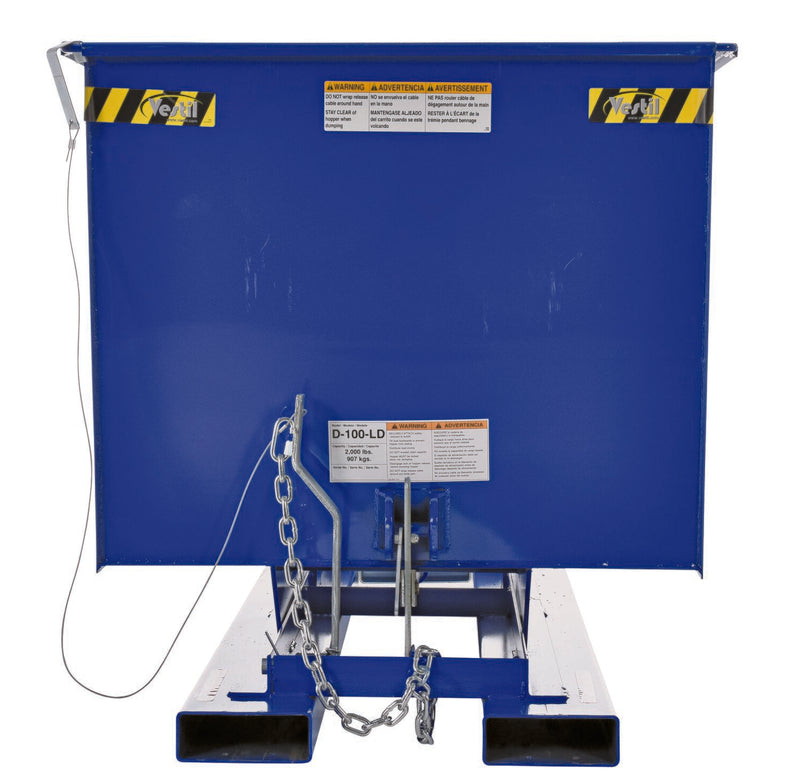 Vestil D Style - Self-Dumping Steel Hoppers with Bumper Release (D) – Group 1