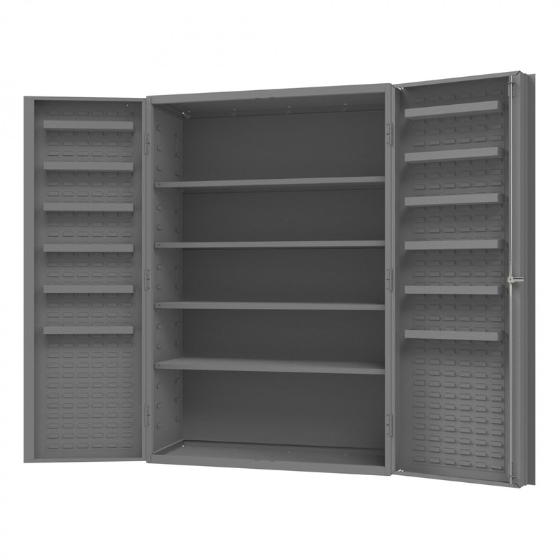 Durham Heavy Duty Cabinet, 14 Gauge, 48 x 24 x 72, 4 Adjustable Shelves