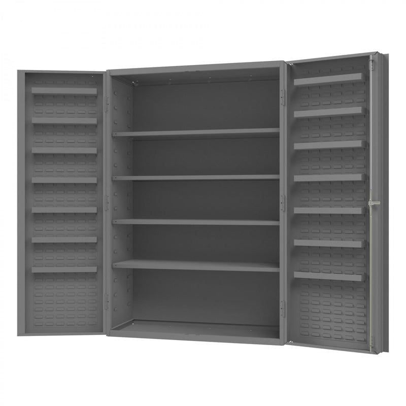 Durham Heavy Duty Cabinet, 14 Gauge, 48 x 24 x 72, 4 Adjustable Shelves