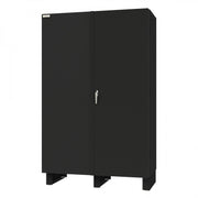 Durham Cabinet, 14 Gauge, 2 Shelves, 6 Door Trays, 84 Yellow Bins, 48 x 24 x 78