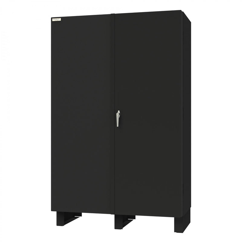 Durham Cabinet, 14 Gauge, 2 Shelves, 6 Door Trays, 84 Yellow Bins, 48 x 24 x 78