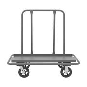 Durham Drywall Truck With 8" x 2" Mold-On Rubber Casters, Gray