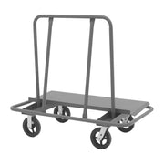 Durham Drywall Truck With 8" x 2" Mold-On Rubber Casters, Gray