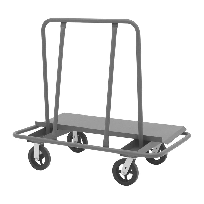 Durham Drywall Truck With 8" x 2" Mold-On Rubber Casters, Gray