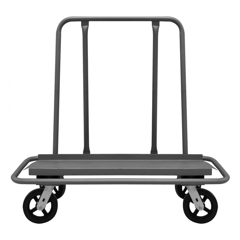 Durham Drywall Truck With (4) Swivel 8" x 2" Mold-On Rubber Casters And A 18" x 47-15/16" Deck, Gray