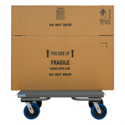 Durham Drywall Truck With (4) Swivel 8" x 2" Polyurethane Casters And 12" x 43-15/16" Deck, Gray