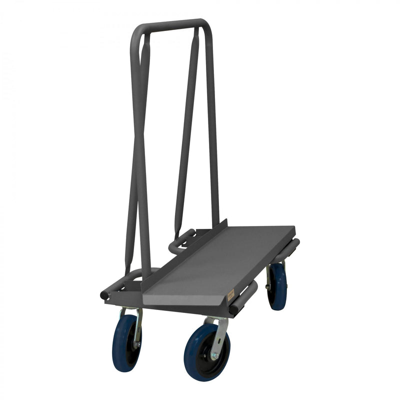 Durham Drywall Truck With (4) Swivel 8" x 2" Polyurethane Casters And 12" x 43-15/16" Deck, Gray