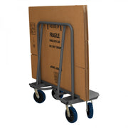 Durham Drywall Truck With (4) Swivel 8" x 2" Polyurethane Casters And 12" x 43-15/16" Deck, Gray