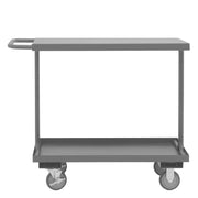 Durham Easy Access Shelf Cart With 5" X 1-1/4" Polyurethane Casters