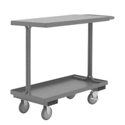 Durham Easy Access Shelf Cart With 5" X 1-1/4" Polyurethane Casters