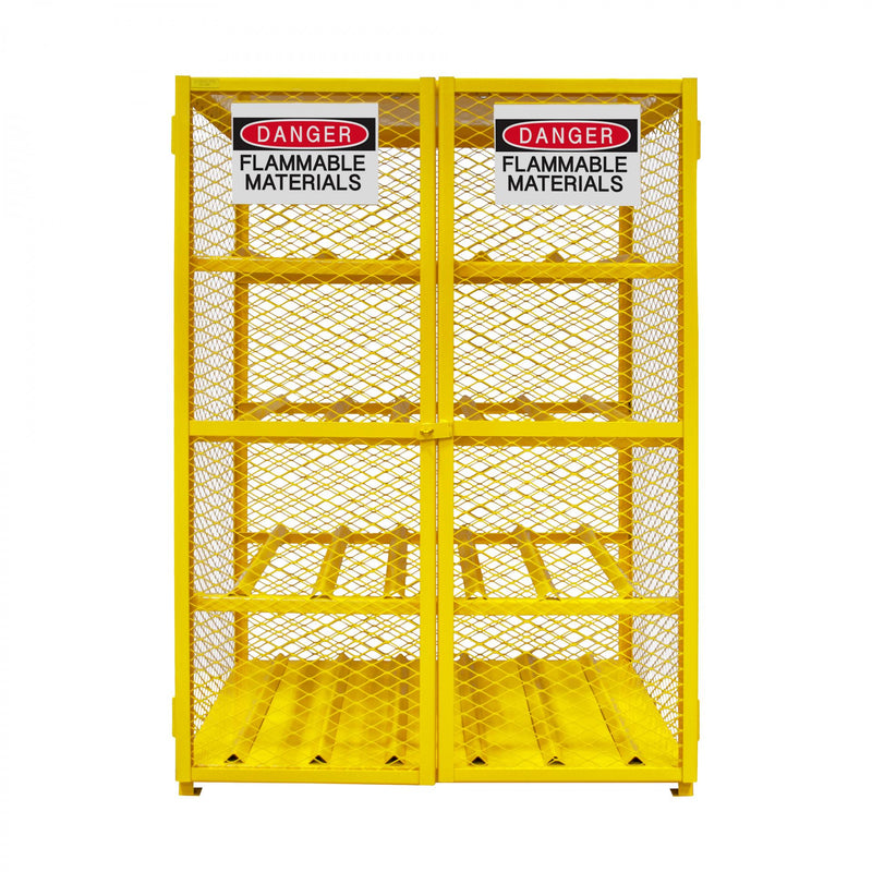 Durham Gas Cylinder Cabinet, Single Door, Angle Iron And Expanded Metal
