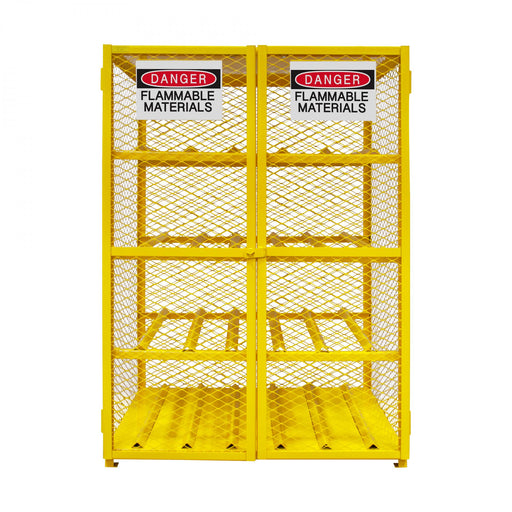 Durham Gas Cylinder Cabinet, Single Door, Angle Iron And Expanded Metal