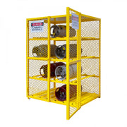 Durham Gas Cylinder Cabinet, Single Door, Angle Iron And Expanded Metal