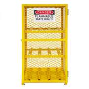 Durham Self Closing, Gas Cylinder Cabinet, Single Door, Angle Iron And Expanded Metal