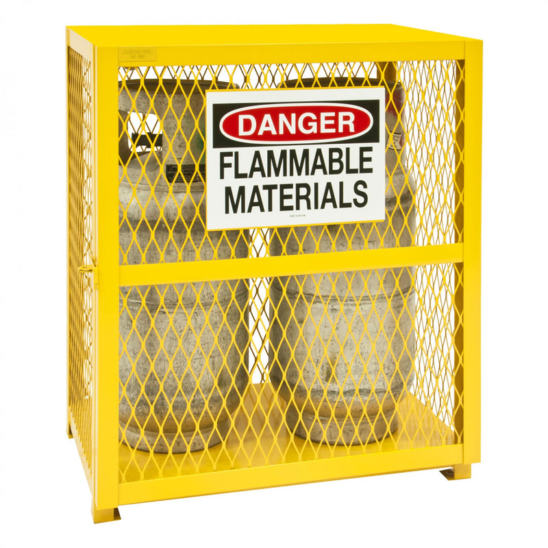 Durham Gas Cylinder Cabinet, Single Door, Angle Iron And Expanded Metal