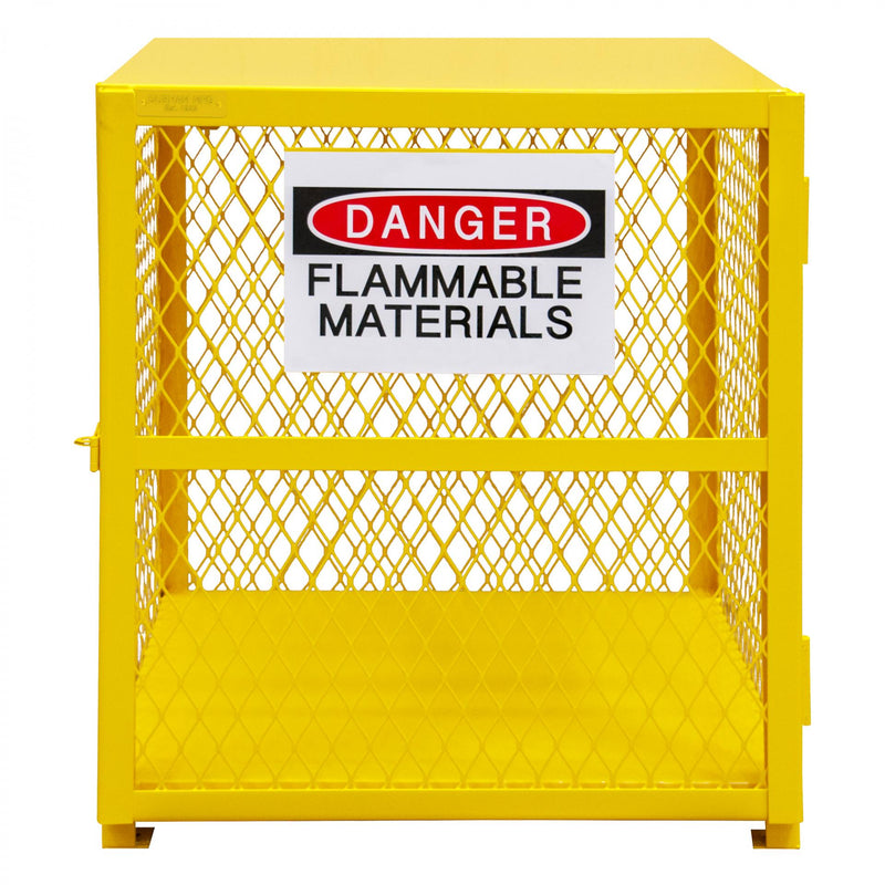 Durham Gas Cylinder Cabinet, Single Door, Angle Iron And Expanded Metal