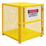 Durham Gas Cylinder Cabinet, Single Door, Angle Iron And Expanded Metal