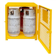 Durham Gas Cylinder Cabinet, Single Door, Angle Iron And Expanded Metal