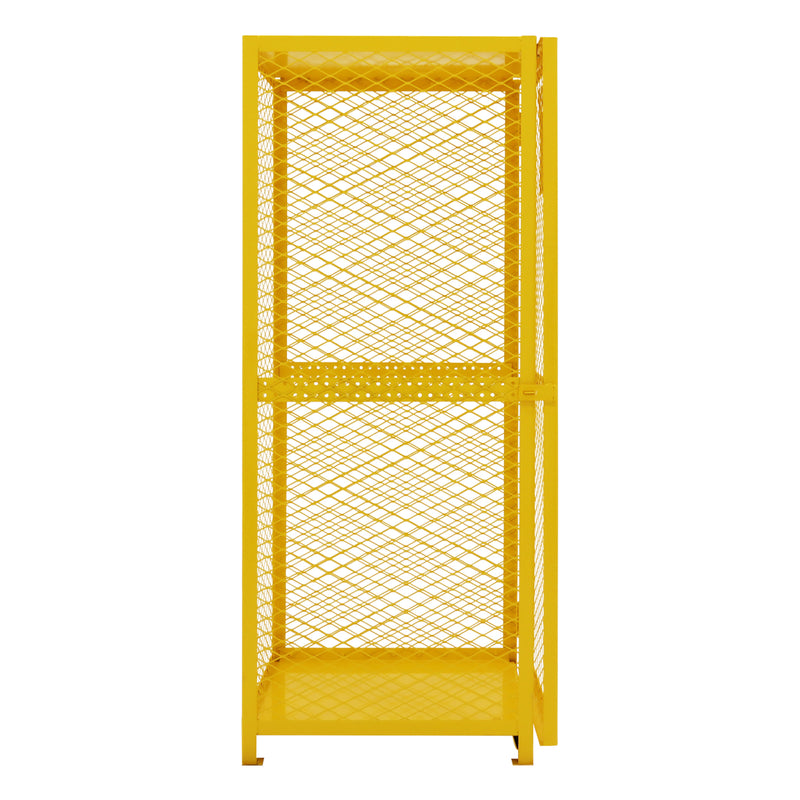 Durham Gas Cylinder Cabinet, Double Door, Angle Iron And Expanded Metal