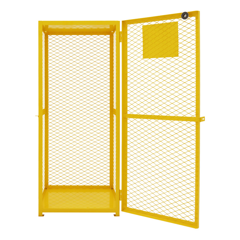 Durham Gas Cylinder Cabinet, Double Door, Angle Iron And Expanded Metal