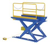 Vestil Ground Lift Scissor Tables with Handrails (EHLTG)