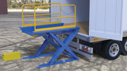 Vestil Ground Lift Scissor Tables with Handrails (EHLTG)