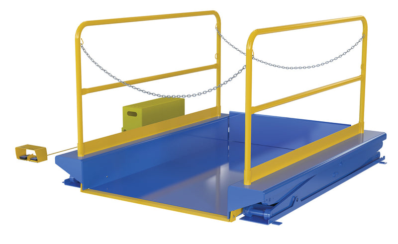 Vestil Ground Lift Scissor Tables with Handrails (EHLTG)