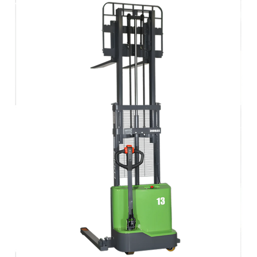 EKKO EB13C-145Li 2800 lb Lithium Straddle Stacker EKKO