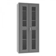 Durham Heavy Duty Cabinet, 14 Gauge, 36 x 18 x 84, 4 Adjustable Shelves, Flush Ventilated Doors