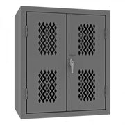 Durham Heavy Duty Cabinet, 14 Gauge, 36 x 24 x 42, 2 Adjustable Shelves, Flush Ventilated Doors