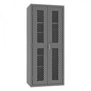 Durham Heavy Duty Cabinet, 14 Gauge, 36 x 24 x 84, 1 Fixed Shelf, 4 Adjustable, Hanger Bar