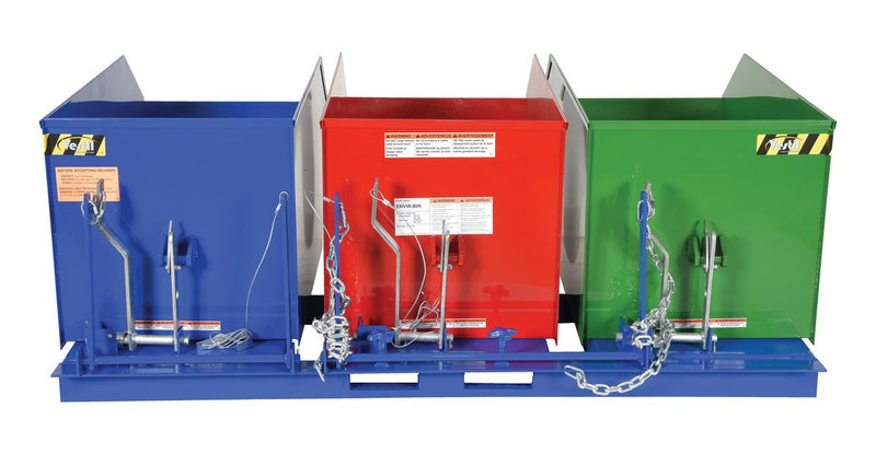 Vestil Triple-Bin Recycling Hopper (ENVIR)