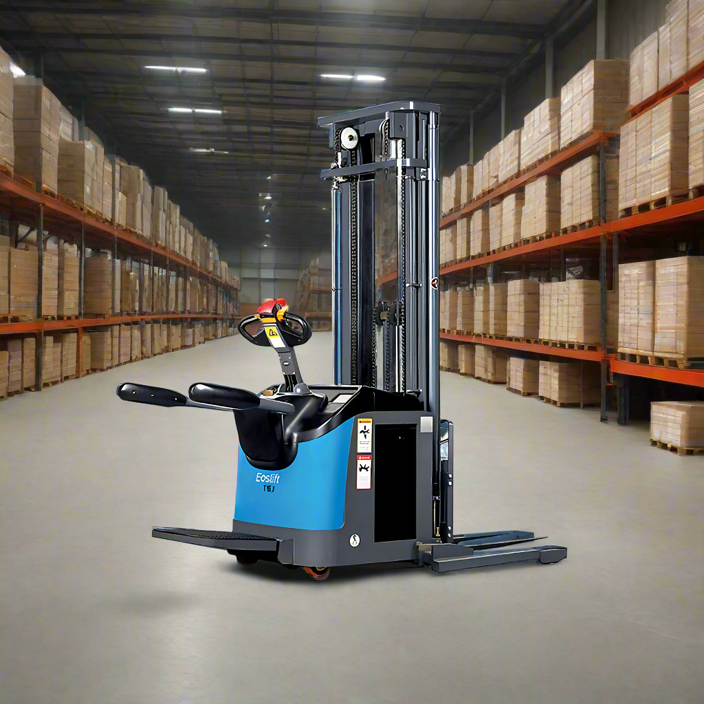 EOSLift Electric Stacker, 4409 lb Cap., 63" / 118.1" / 177.2" Lift Ht. - TB20