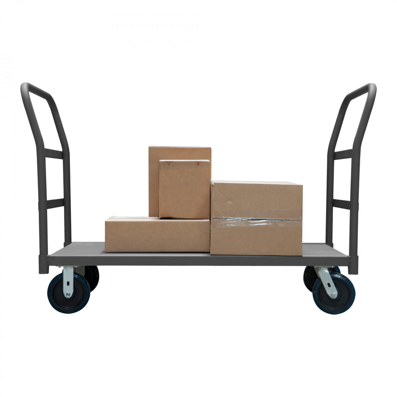Durham Platform Truck, 2 Removable Handles, 12 Gauge, 3600 lbs Capacity, 24 x 36, Flush Deck