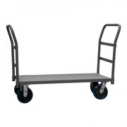 Durham Platform Truck, 2 Removable Handles, 12 Gauge, 3600 lbs Capacity, 24 x 48, Flush Deck, Gray