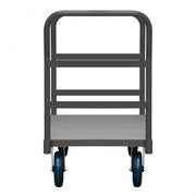 Durham Platform Truck, 2 Removable Handles, 12 Gauge, 3600 lbs Capacity, 24 x 48, Flush Deck, Gray