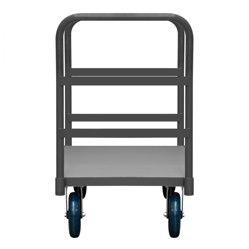Durham Platform Truck, 2 Removable Handles, 12 Gauge, 3600 lbs Capacity, 30 x 48, Flush Deck, Gray