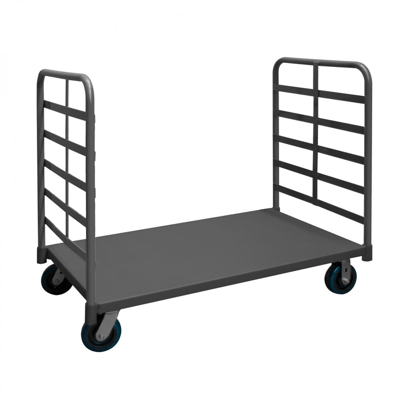 Durham Platform Truck, 2 Removable Handles, 12 Gauge, 3600 lbs Capacity, 30 x 72, Flush Deck, Gray