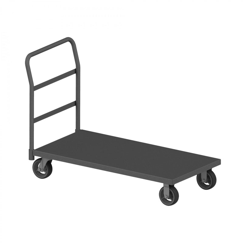 Durham Platform Truck, 12 Gauge, 2400 lbs Capacity, 30 x 60, Flush Deck, Gray