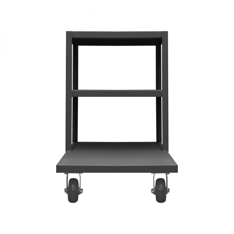 Durham Platform Truck, Multi Level, 12 Gauge, 1200 lbs Capacity, 3 Shelves, Flush Deck
