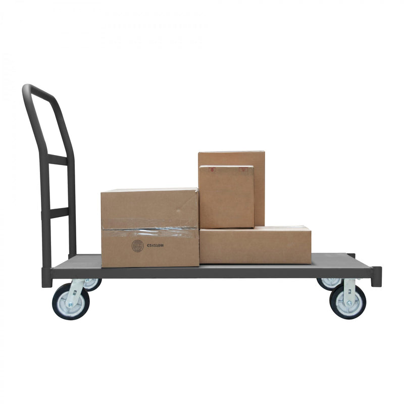 Durham Platform Truck, 12 Gauge, 2000 lbs Capacity, 30 x 60, Flush Deck, 4 Sockets, Gray