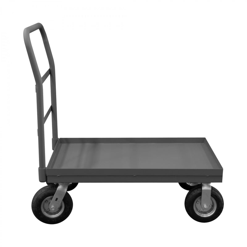 Durham Platform Truck, 12 Gauge, 1000 lbs Capacity, 24 x 36, Lipped Deck