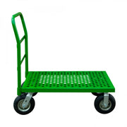 Durham Platform Truck, 12 Gauge, 1000 lbs Capacity, 24 x 36, Perforated Flush Deck, Green