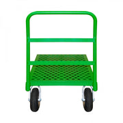 Durham Platform Truck, 12 Gauge, 1000 lbs Capacity, 24 x 36, Perforated Flush Deck, Green