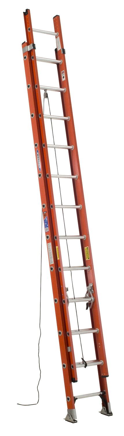 Vestil Fiberglass Extension Ladders with Aluminum Rungs (EXL)
