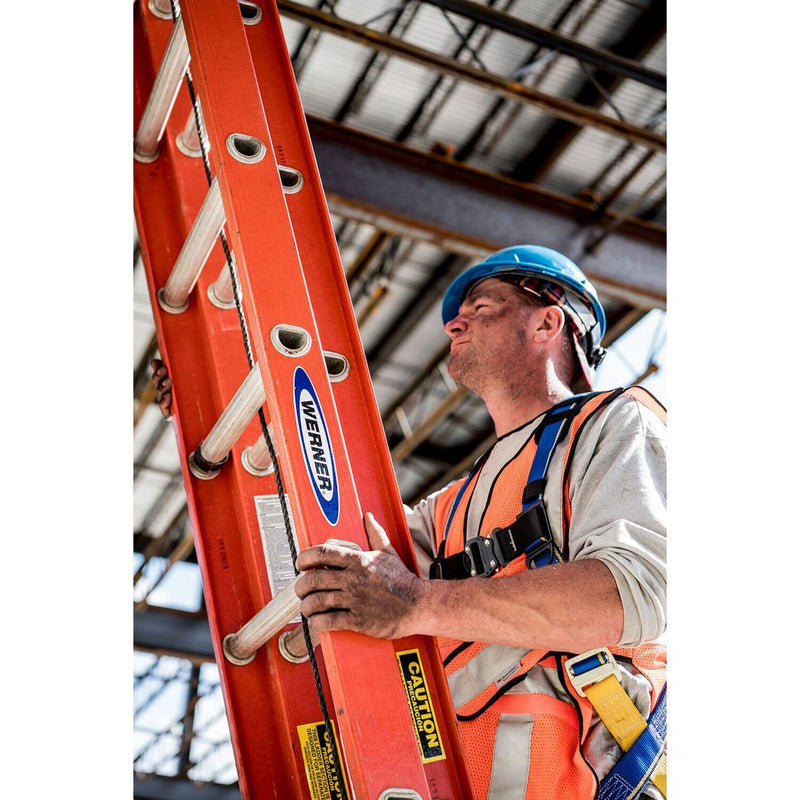 Vestil Fiberglass Extension Ladders with Aluminum Rungs (EXL)