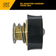 EZ-Grip Adapter Garden Hose Hex - Inlet: 3/4" FGHT x 1/2" MNPT BE Power Equipment